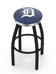 Detroit Tigers Chrome Ring Swivel Stool