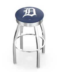 Detroit Tigers Chrome Diner Swivel Stool