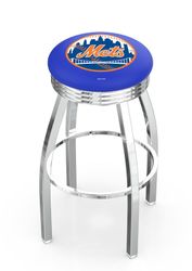 New York Mets Chrome Diner Swivel Stool