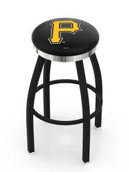 Pittsburgh Pirates Chrome Ring Swivel Stool