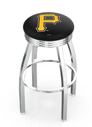 Pittsburgh Pirates Chrome Diner Swivel Stool