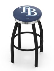 Tampa Bay Rays Chrome Ring Swivel Stool