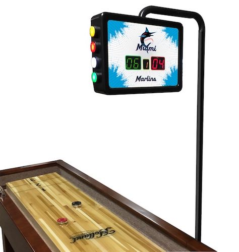 Miami Marlins Shuffleboard Scoring Unit