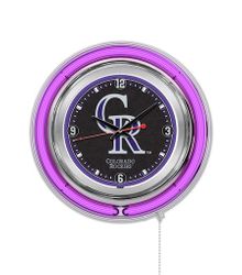 Colorado Rockies Neon Clock 15
