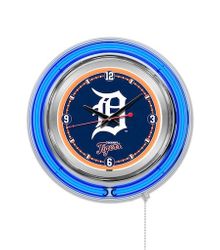 Detroit Tigers Neon Clock 15