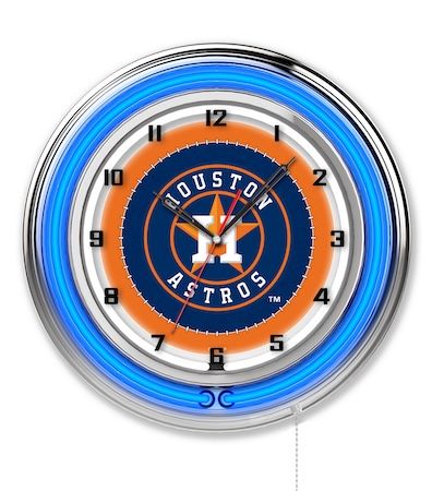 Houston Astros Neon Clock 19