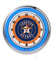 Houston Astros Neon Clock 19