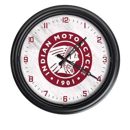 Indian Motorcycle Outdoor LED Clock