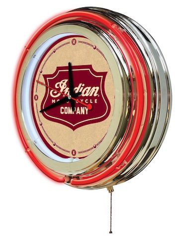 Indian Motorcycle Neon Clock 15