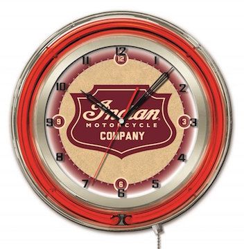Indian Motorcycle Neon Clock 19