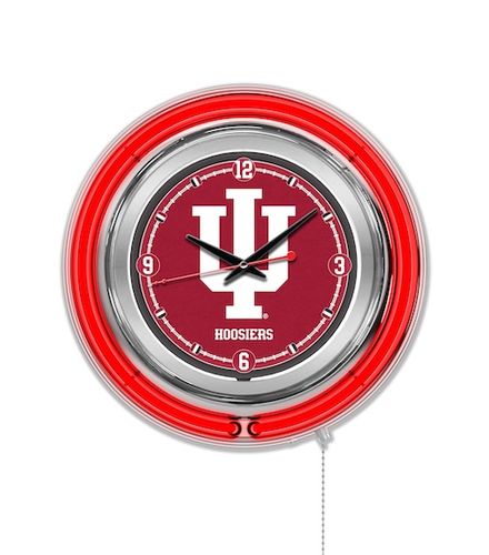 Indiana Neon Clock 15