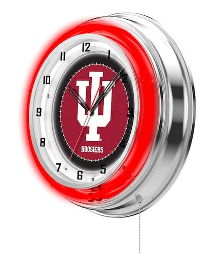 Indiana Neon Clock 19