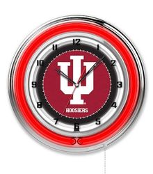 Indiana Neon Clock 19