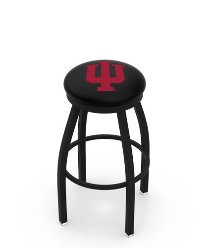 Indiana Black Ring Swivel Stool