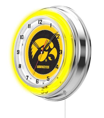 Iowa Neon Clock 19