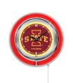 Iowa State Neon Clock 15