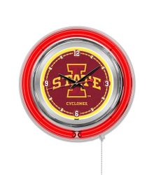 Iowa State Neon Clock 15