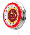 Iowa State Neon Clock 19
