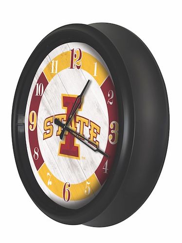 Iowa State Outdoor LED Clock