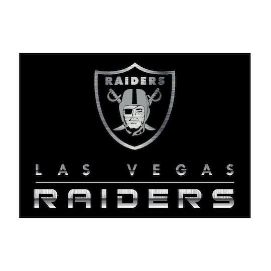 FANMATS Las Vegas Raiders Tailgater Rug - 5ft X 6ft Team Logo Area Rug For Home, Man Cave, Or Tailgating