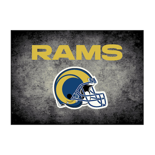 Los Angeles Rams Distressed Rug