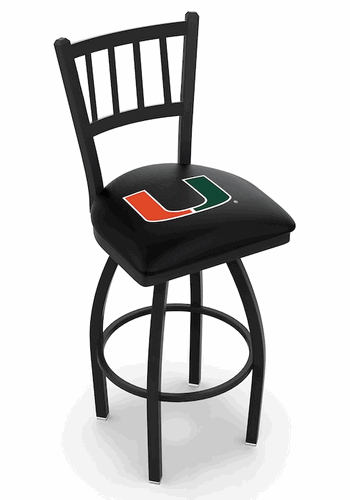 Miami Jailhouse Back Swivel Stool