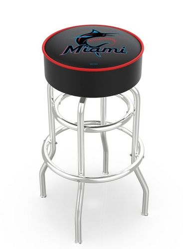 Miami Marlins Cushion Bar Stool