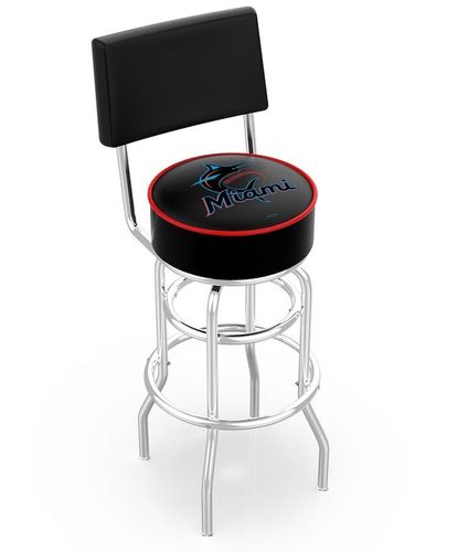 Miami Marlins Seatback Bar Stool