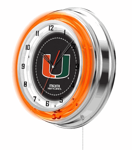 Miami Neon Clock 19