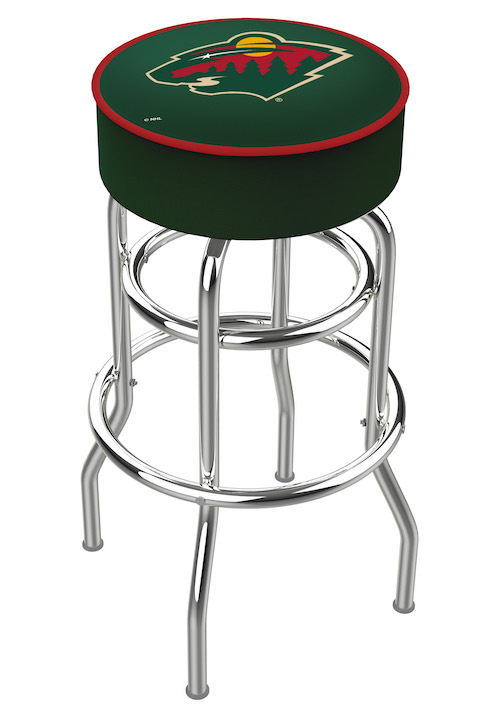Minnesota Wild Logo Bar Stool