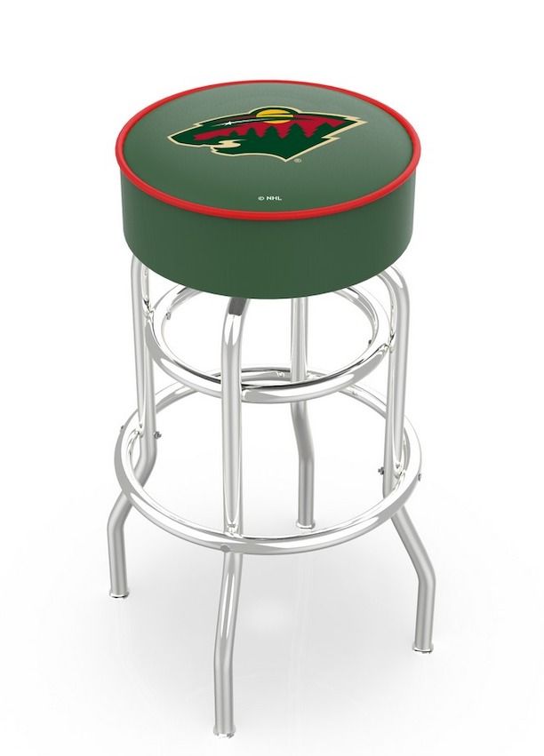 Minnesota Wild Logo Bar Stool