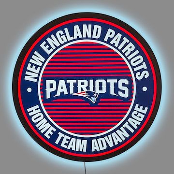 New England Patriots Home Team Advantage LED Lighted Sign