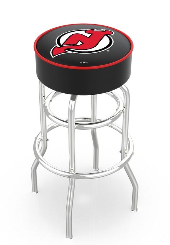 New Jersey Devils Logo Bar Stool