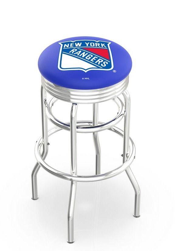 New York Rangers Logo Bar Stool
