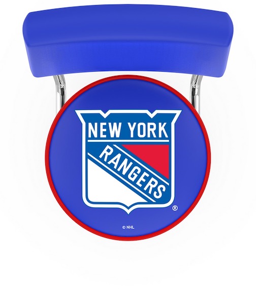 New York Rangers Logo Seatback Bar Stool
