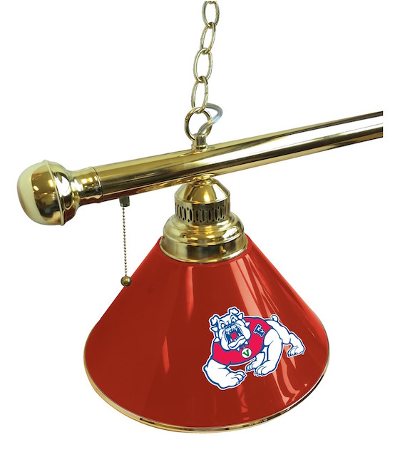 Holland Bar Stool Co. Fresno State Billiard Light - 3-Shade Pool Table Light With Brass Finish