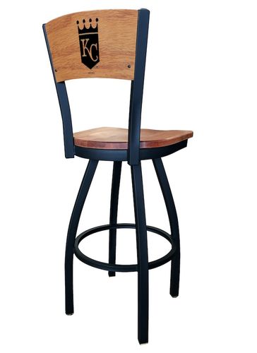 Kansas City Royals Wood Back Swivel Stool