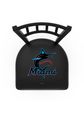 Miami Marlins Jailhouse Back Swivel Stool