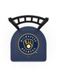 Milwaukee Brewers Jailhouse Back Swivel Stool