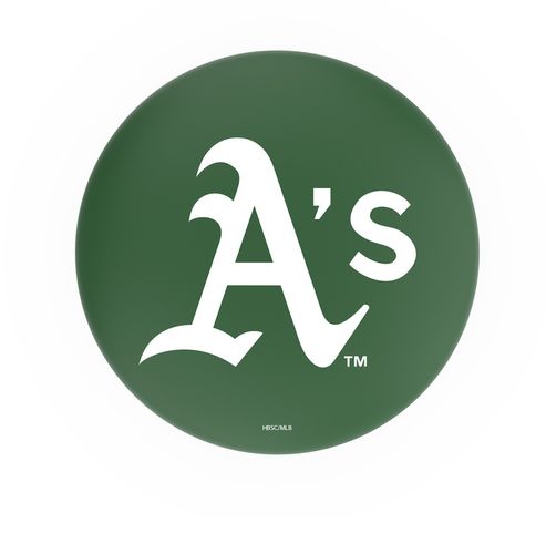 Oakland Athletics Chrome Ring Swivel Stool