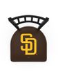 San Diego Padres Jailhouse Back Swivel Stool