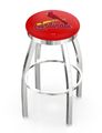 St Louis Cardinals Ring Chrome Swivel Stool