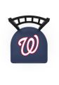 Washington Nationals Jailhouse Back Swivel Stool
