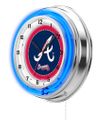 Atlanta Braves Neon Clock 19