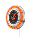 Baltimore Orioles Neon Clock 15