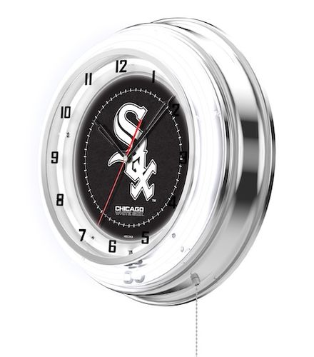 Chicago White Sox Neon Clock 19