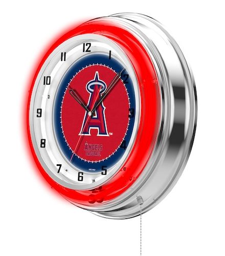 Los Angeles Angels Neon Clock 19