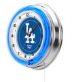 Los Angeles Dodgers Neon Clock 19