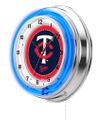 Minnesota Twins Neon Clock 19
