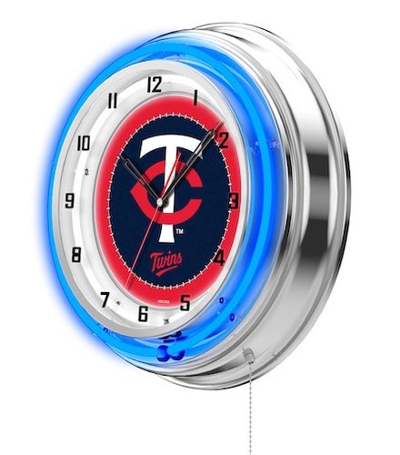 Minnesota Twins Neon Clock 19